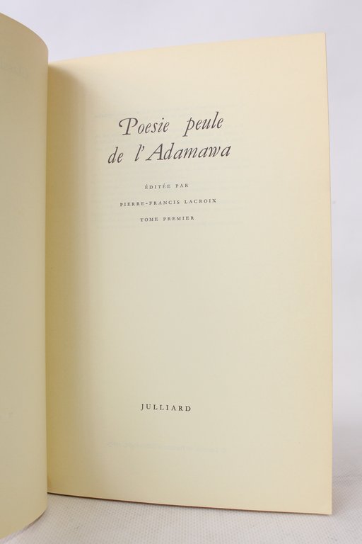 Poésie peule de l'Adamawa