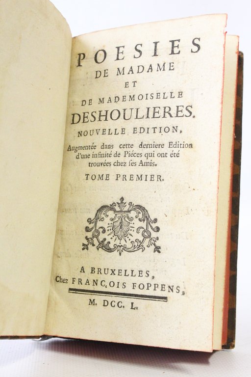 Poesies de madame et mademoiselle Deshoulières