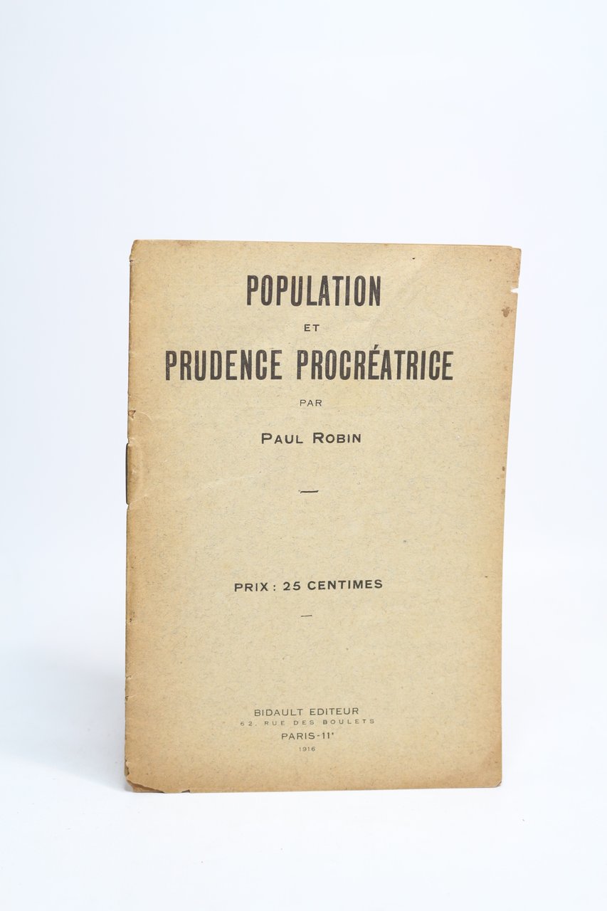 Population et prudence procréatrice