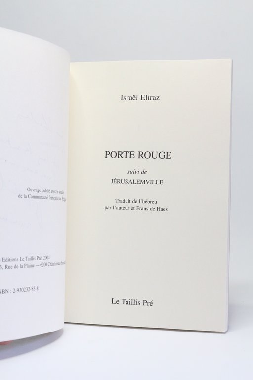 Porte rouge suivi de Jérusalemville