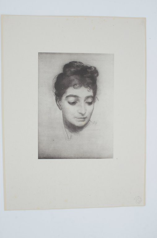 Portrait - Lithographie originale sur Japon - L'Estampe Moderne