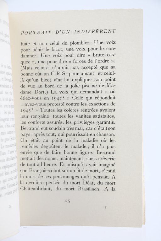 Portrait d'un Indifférent