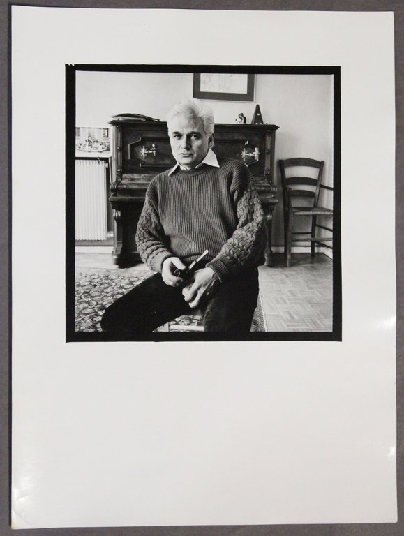 Portrait de Jacques Derrida. Photographie Originale de l'artiste