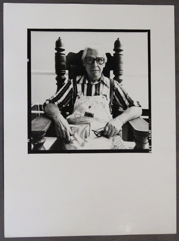 Portrait de Willem De Kooning. Photographie Originale de l'artiste