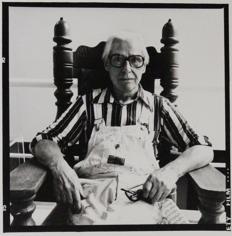 Portrait de Willem De Kooning. Photographie Originale de l'artiste