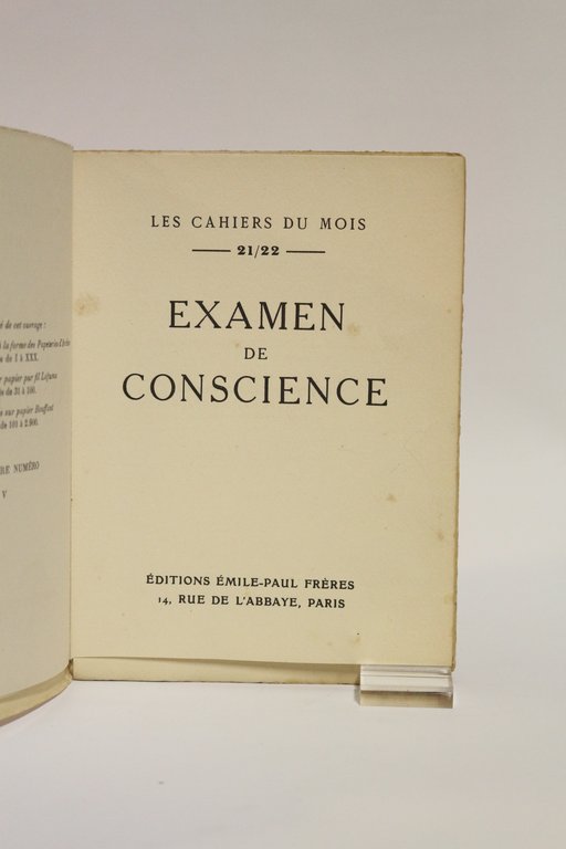 Pour la simple honnêteté - In Les Cahiers du Mois …