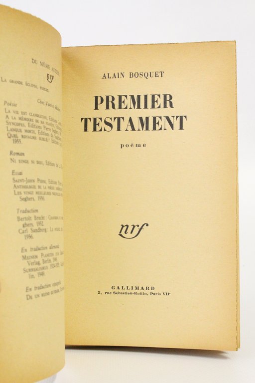 Premier testament