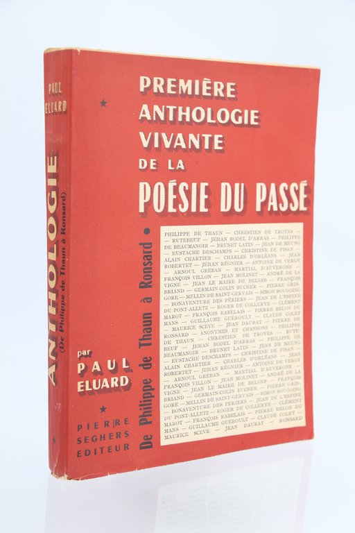 Première anthologie vivante de la poésie du passé