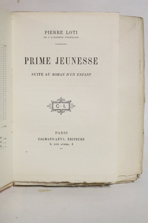 Prime jeunesse suite au Roman d'un enfant