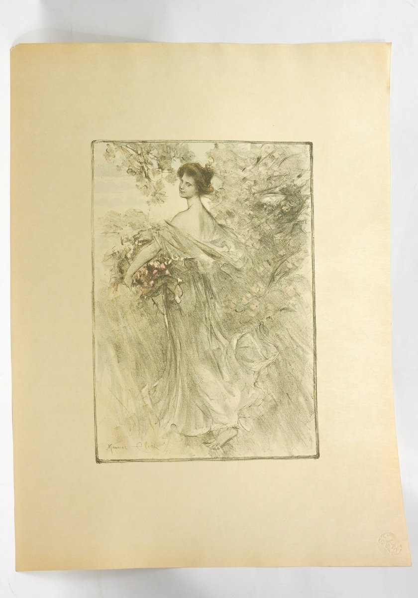 "Printemps" - Lithographie originale sur Japon - L'Estampe Moderne