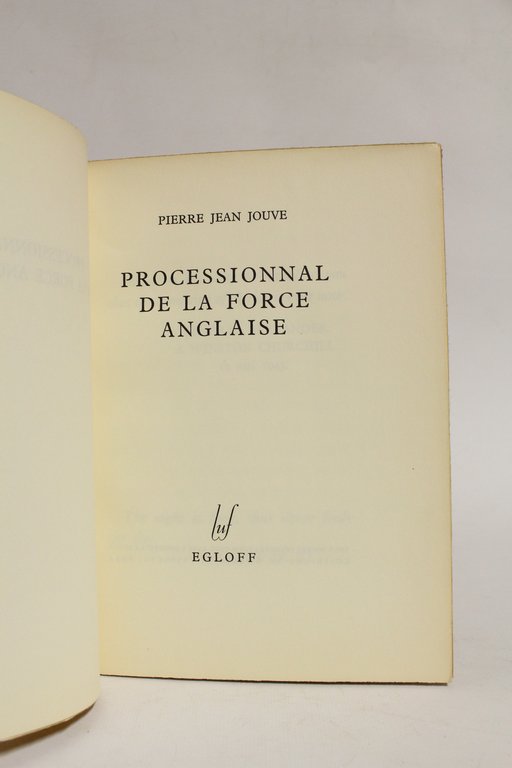 Processionnal de la force anglaise