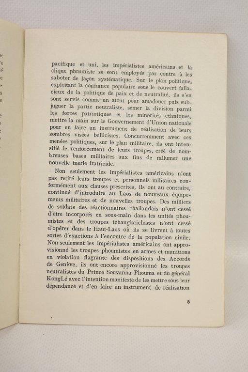 Programme d'action du Neo Lao Haksat