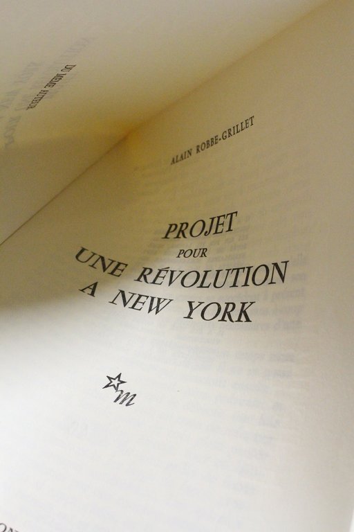 Projet pour une révolution à New York