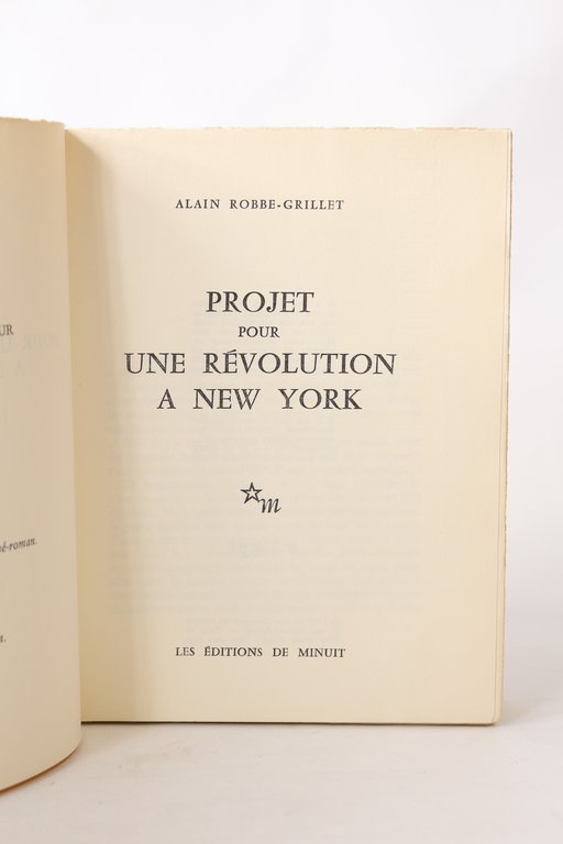 Projet pour une révolution à New York