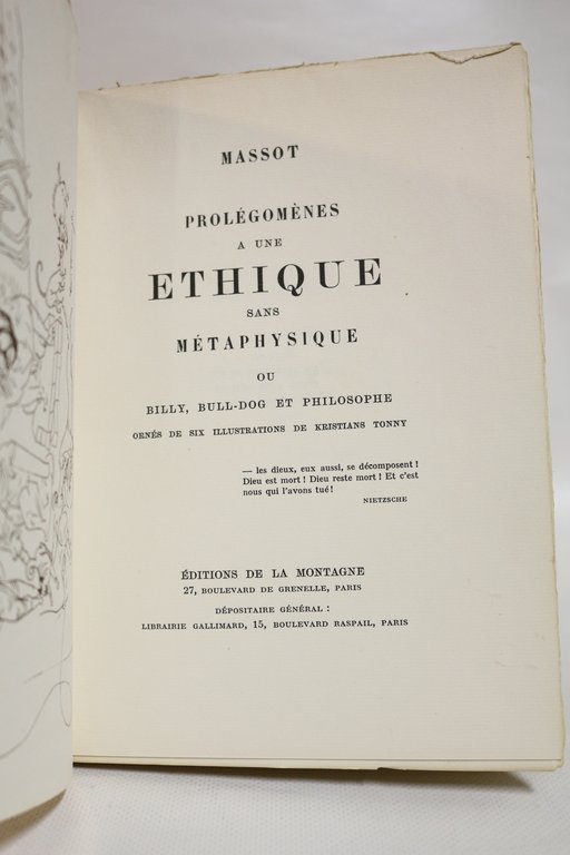 Prolégomènes à une éthique sans métaphysique ou Billy, Bull-Dog et …