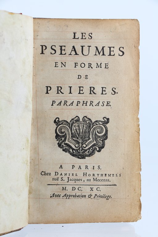 [PSAUTIER] Les pseaumes en forme de prieres. Paraphrases