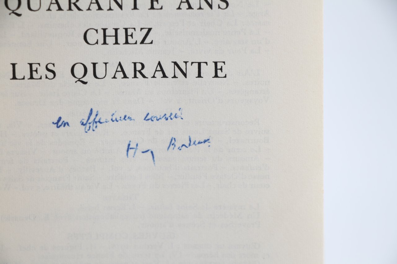 Quarante ans chez les Quarante