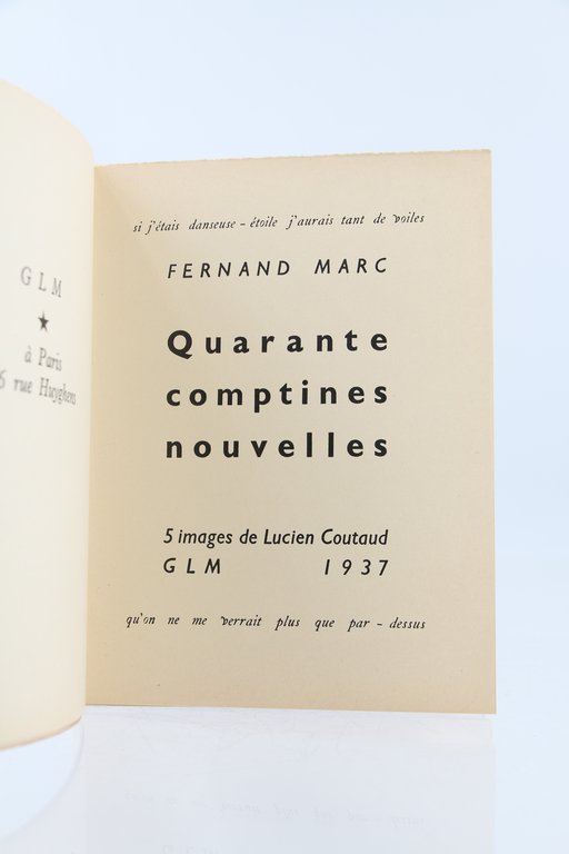 Quarante Comptines nouvelles