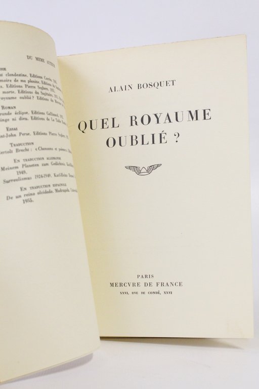 Quel royaume oublié ?