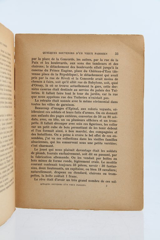 Quelques souvenirs d'un vieux parisien