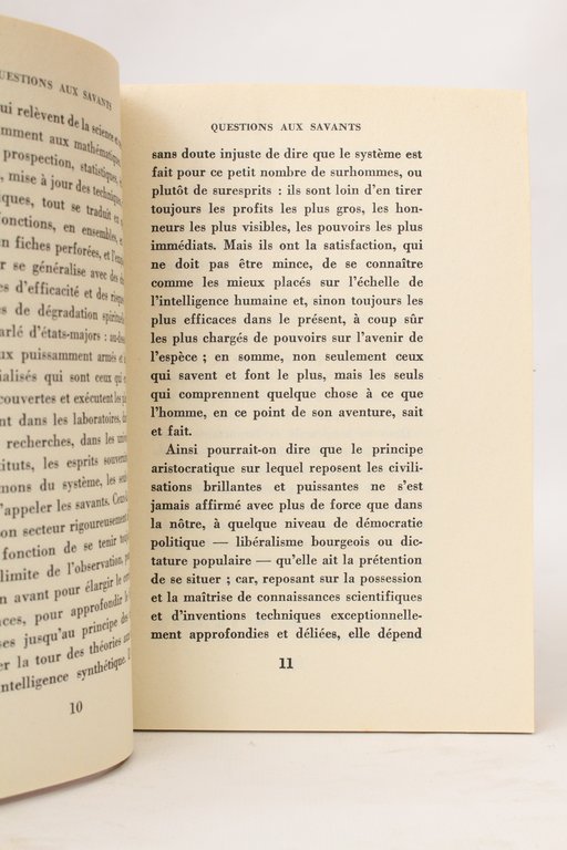 Questions aux savants