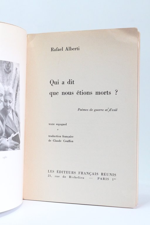 Qui a dit que nous étions morts ? Poèmes de …