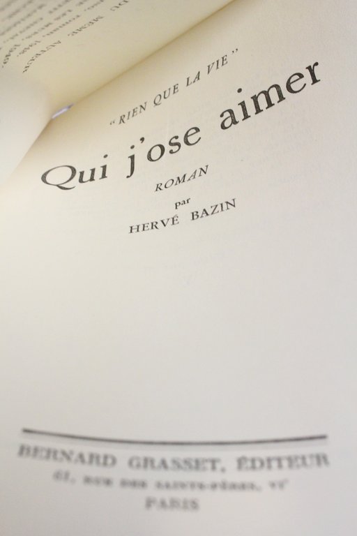 Qui j'ose aimer