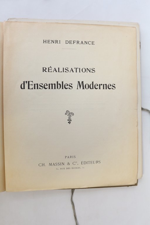 Réalisations d'ensembles modernes