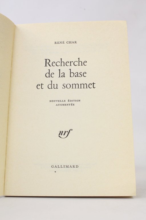 Recherche de la base au sommet