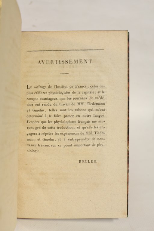 Recherches sur la route que prennent diverses substances pour passer …