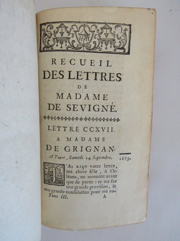 Recueil des lettres de Madame la marquise de Sévigné a …