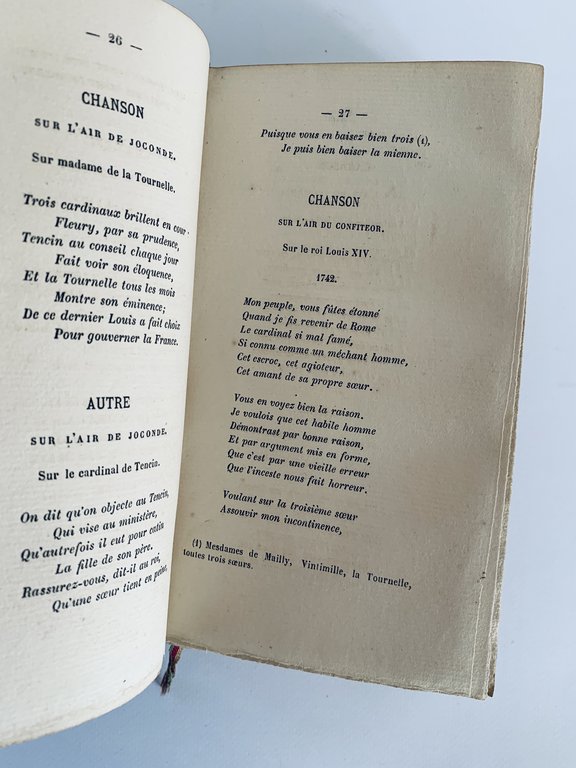 Recueil dit de Maurepas, pièces libres, chansons, épigrammes et autres …