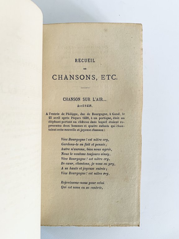 Recueil dit de Maurepas, pièces libres, chansons, épigrammes et autres …