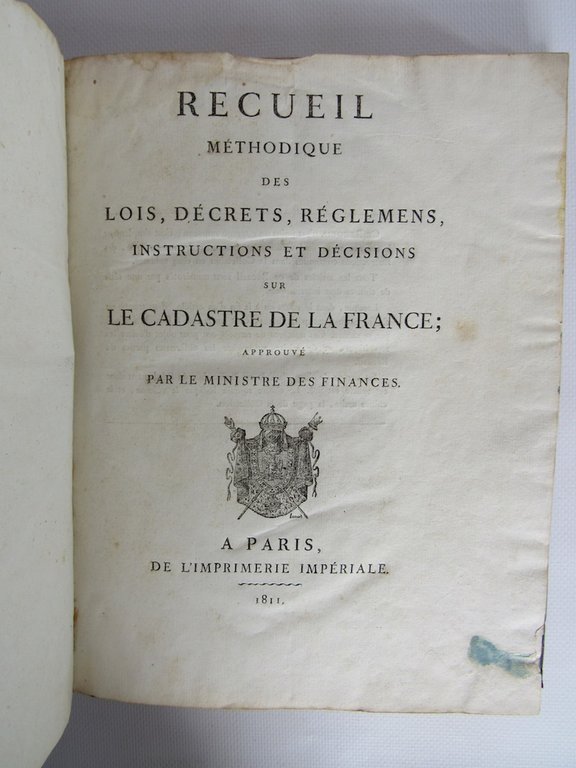 Recueil méthodique des lois, décrets, règlements, instructions et décisions sur …