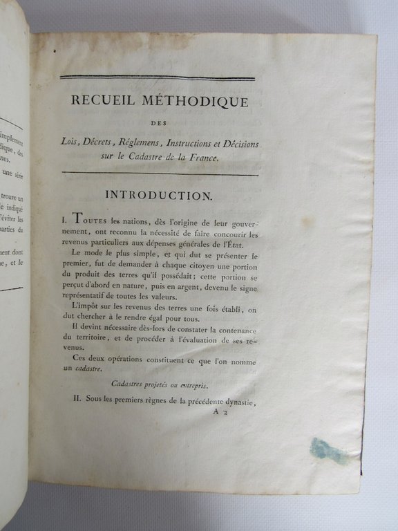 Recueil méthodique des lois, décrets, règlements, instructions et décisions sur …