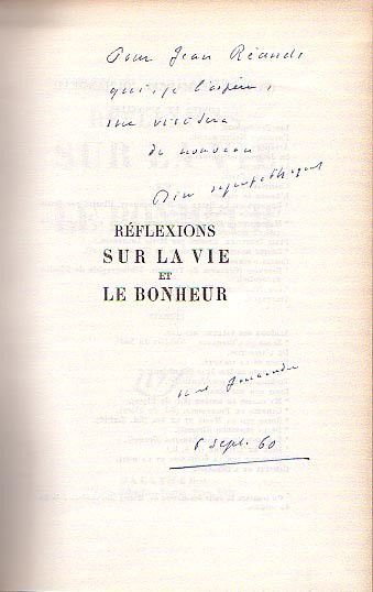 Réflexions sur la vie et le bonheur