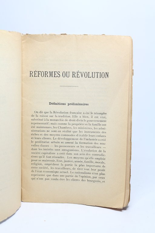 Réformes ou révolution