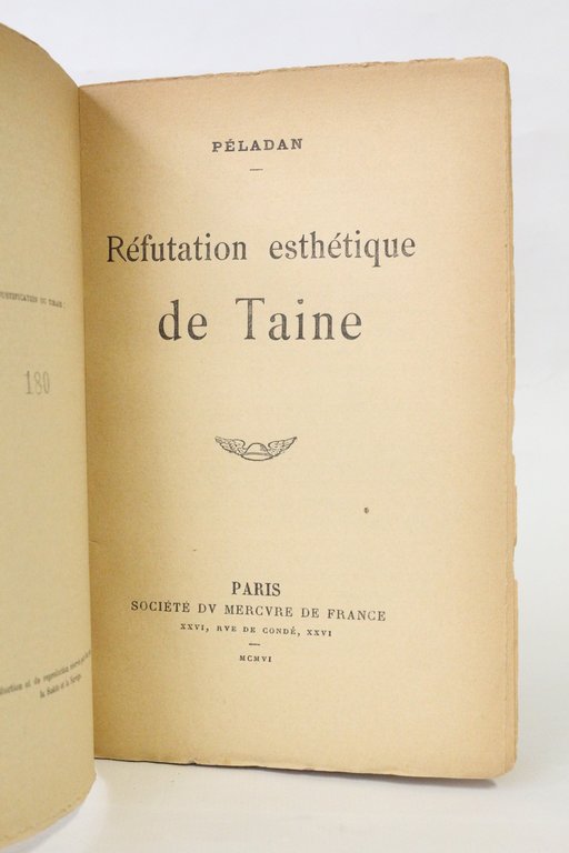 Réfutation esthétique de Taine