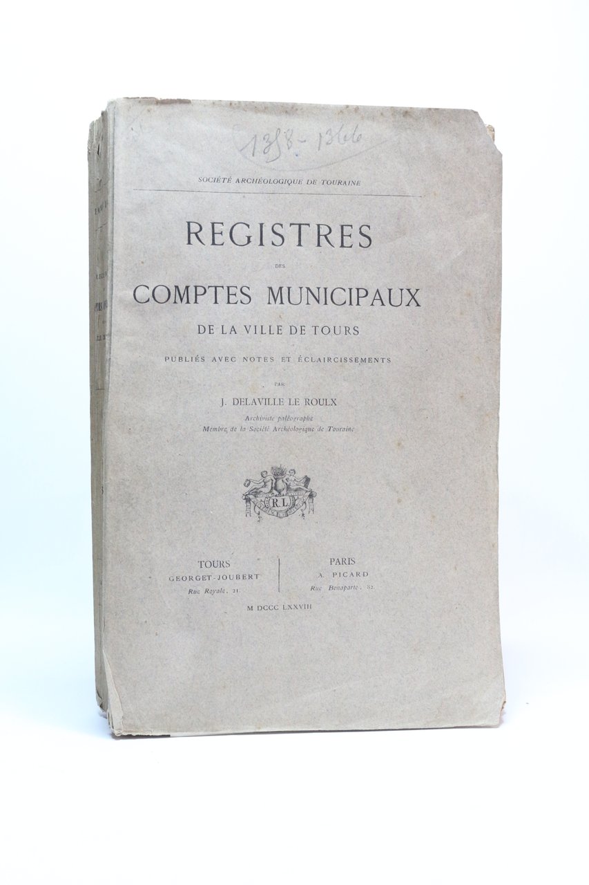 Registres des comptes municipaux de la ville de Tours 1358-1366