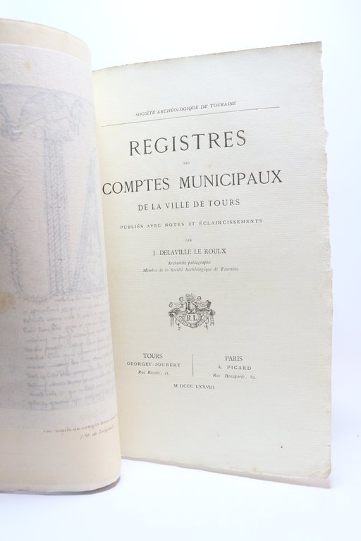 Registres des comptes municipaux de la ville de Tours 1358-1366