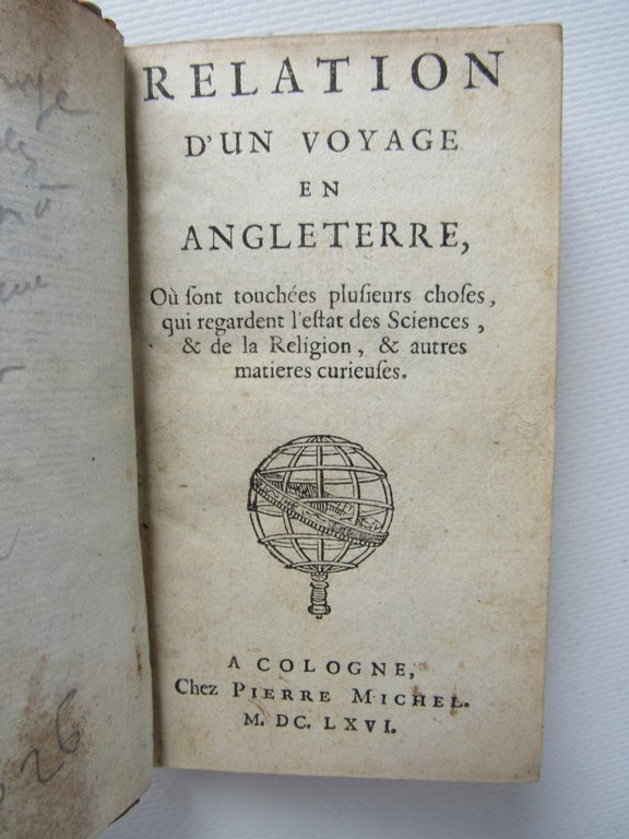 Relation d'un voyage en Angleterre