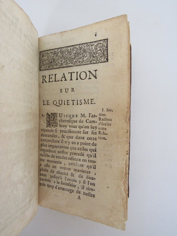 Relation sur le quiétisme