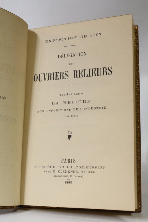 [RELIURE] Exposition de 1867. Délégation des ouvriers relieurs