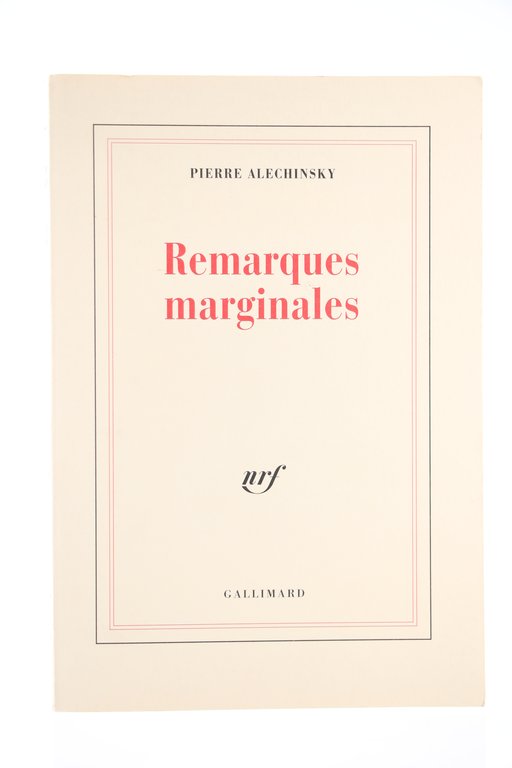 Remarques marginales