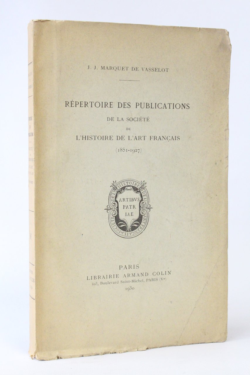 Répertoire des publications de la société de l'histoire de l'art …
