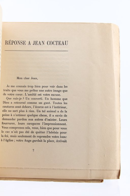 Réponse à Jean Cocteau