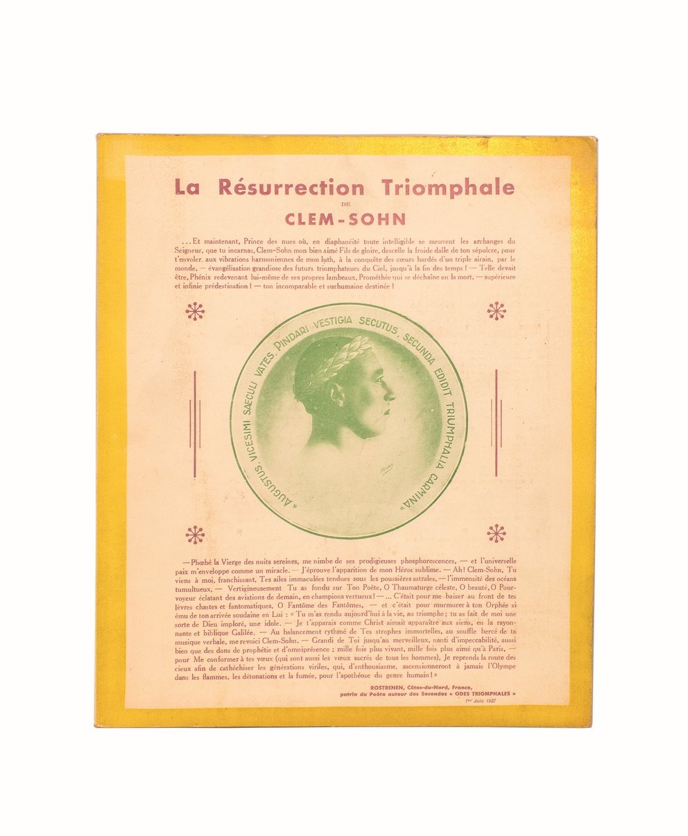 Requiem de Clem-Sohn. Signé Auguste Boncors. - La Résurrection triomphale …