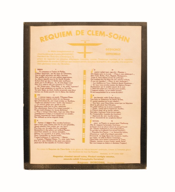 Requiem de Clem-Sohn. Signé Auguste Boncors. - La Résurrection triomphale …