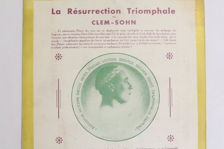 Requiem de Clem-Sohn. Signé Auguste Boncors. - La Résurrection triomphale …