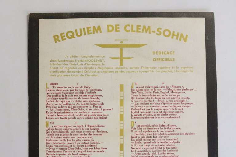 Requiem de Clem-Sohn. Signé Auguste Boncors. - La Résurrection triomphale …